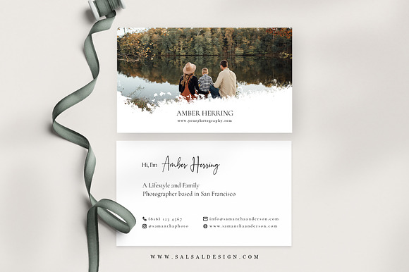 Photography Business Card BC009 in Card Templates - product preview 2