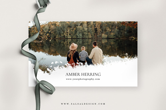 Photography Business Card BC009 in Card Templates - product preview 3