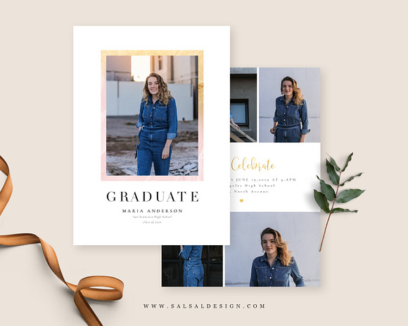 Graduation Card Templates G151 in Card Templates - product preview 3