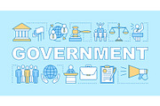 Government word concepts banner