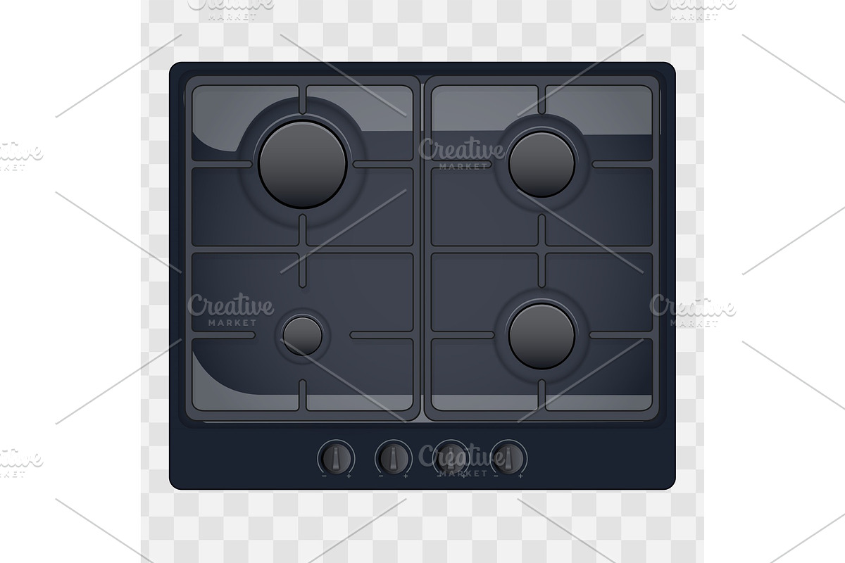 surface of gas stove in Illustrations - product preview 8