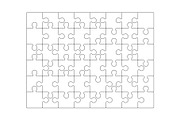 puzzle grid. jigsaw detailed grid