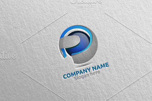 Letter P Logo Design 24 in Logo Templates - product preview 2