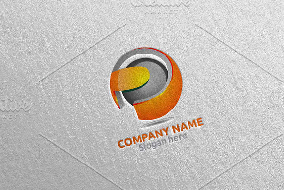 Letter P Logo Design 24 in Logo Templates - product preview 3