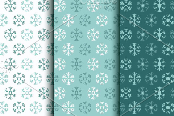 5 Seamless Patterns - Rain & Snow in Patterns - product preview 2