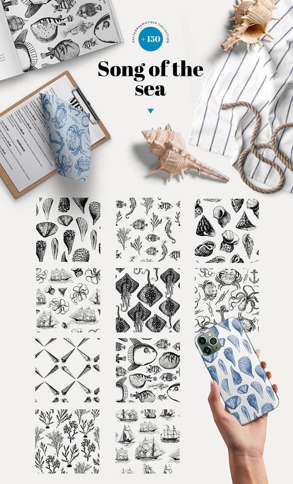 Song of the sea - pattern collection in Patterns - product preview 5