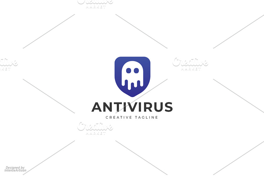 Shield Antivirus Logo in Logo Templates - product preview 8