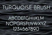 Turquoise Brush SVG Font