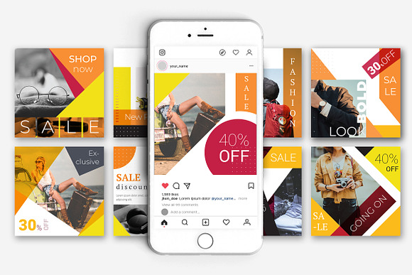 SALE SOCIAL MEDIA PACK in Instagram Templates - product preview 2