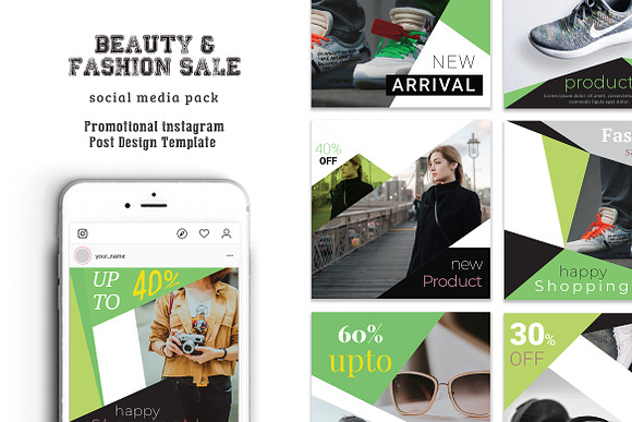 Discount Social Media Pack in Instagram Templates - product preview 4