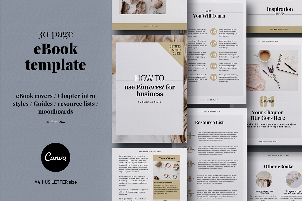 30-page Canva eBook template in Magazine Templates - product preview 8