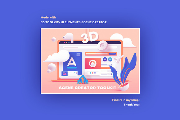 3D Web Illustrations- Hero Headers in Landing Page Templates - product preview 6