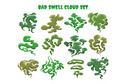 Green fumes bad smell clouds