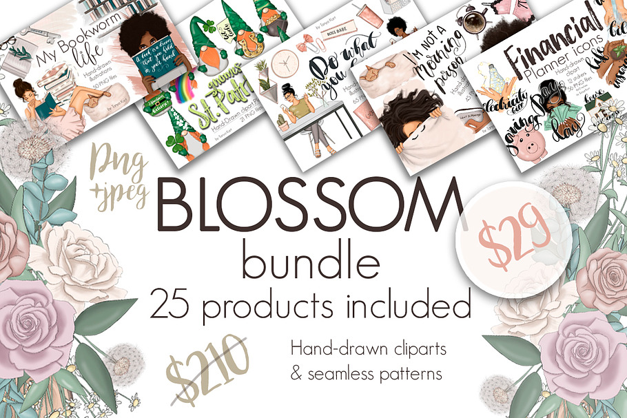 Blossom Bundle 87% off SALE in Illustrations - product preview 8