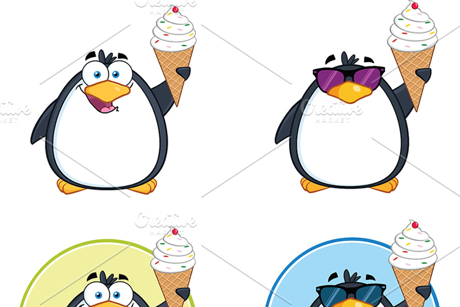 Penguin Characters Collection - 4 in Illustrations - product preview 8