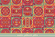 Seamless patchwork pattern. Tile.
