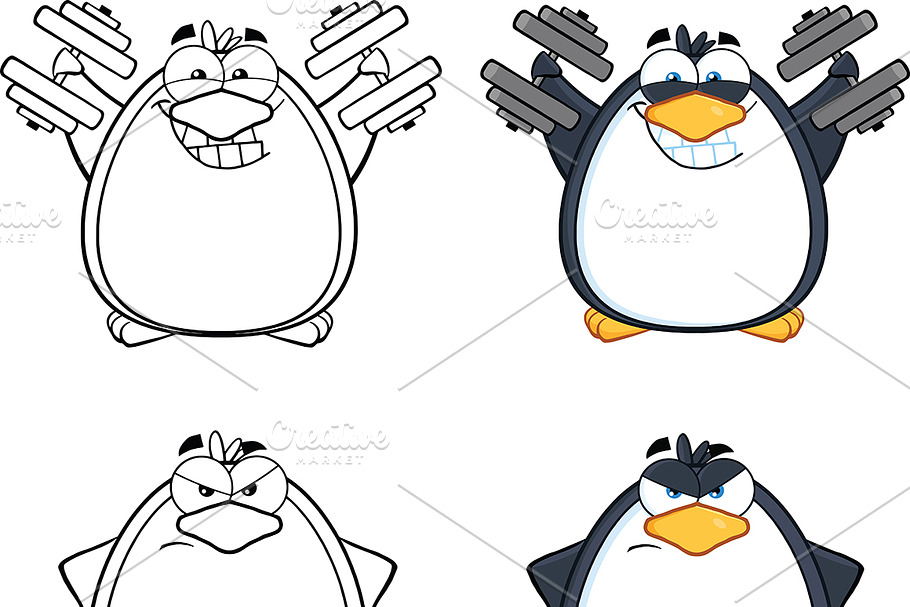 Penguin Characters Collection - 5 in Illustrations - product preview 8