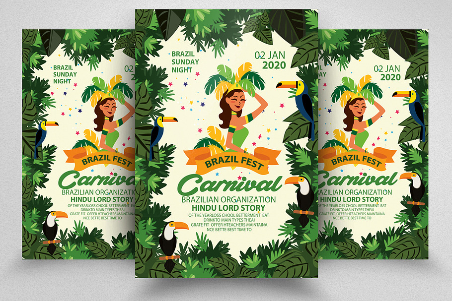 Carnival Brazilian Festival Flyer in Flyer Templates - product preview 8