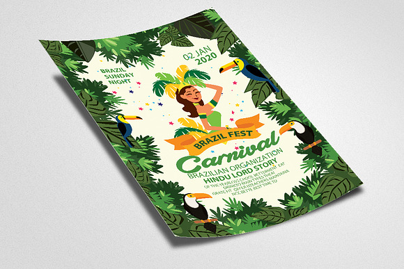 Carnival Brazilian Festival Flyer in Flyer Templates - product preview 1