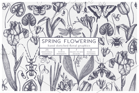 BUNDLE - Spring Vectors & Design in Illustrations - product preview 1