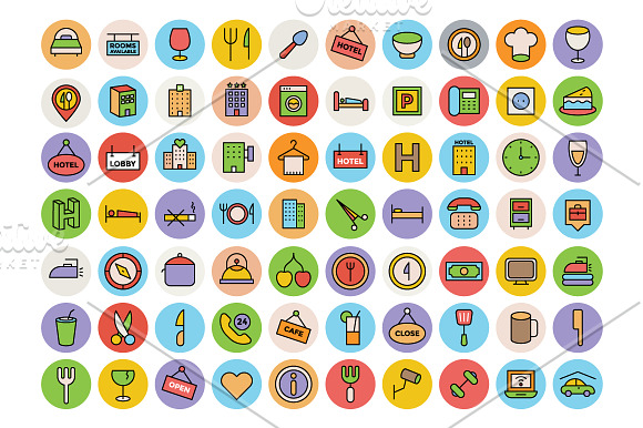 125+ Restaurant Icons Pack in Graphics - product preview 1