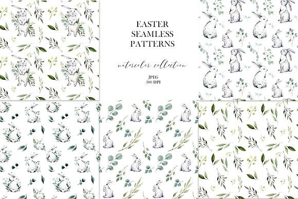 Easter Seamless Patterns in Illustrations - product preview 5