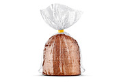 Bread bag packaging with sliced.