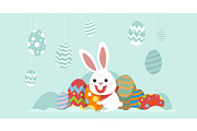 Happy Easter Banner Background