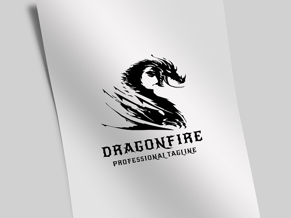 Dragon Fire Logo in Logo Templates - product preview 1