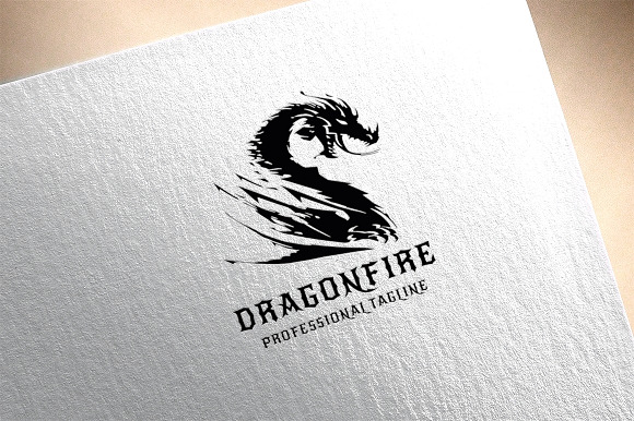 Dragon Fire Logo in Logo Templates - product preview 3