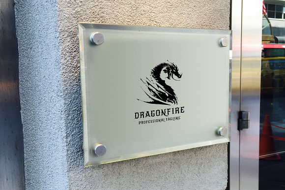 Dragon Fire Logo in Logo Templates - product preview 4
