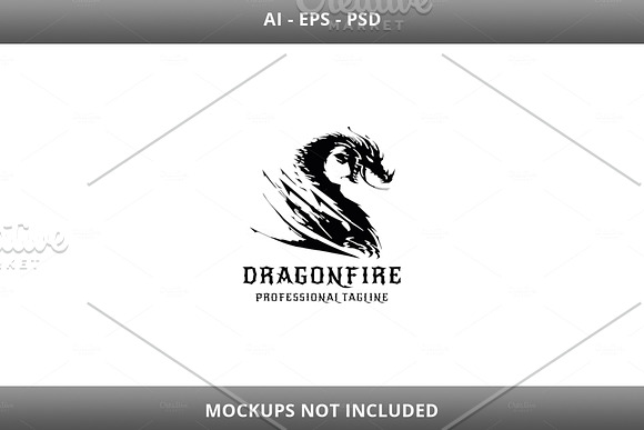 Dragon Fire Logo in Logo Templates - product preview 5