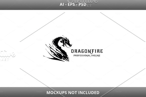 Dragon Fire Logo in Logo Templates - product preview 6