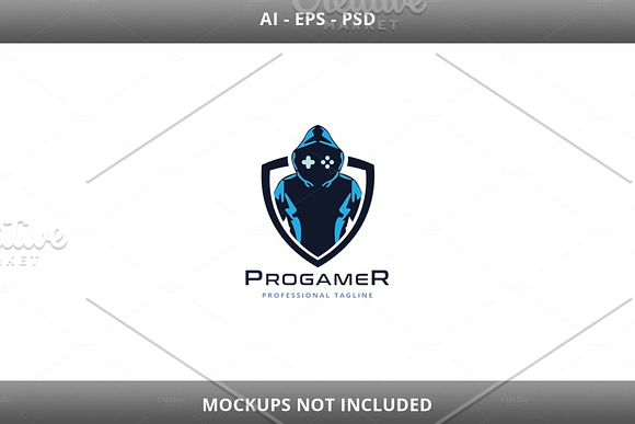 Pro Gamer Logo in Logo Templates - product preview 2