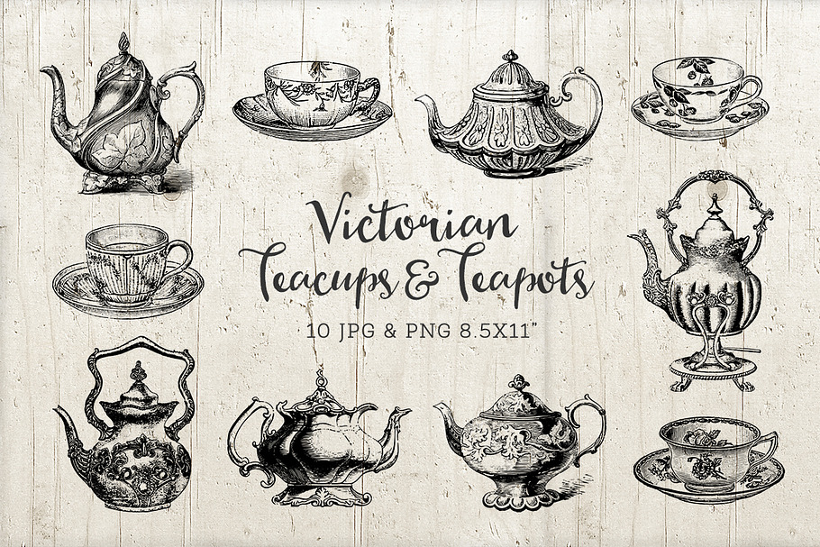 Teacups & Teapots Coffee Cups PNG in Graphics - product preview 8