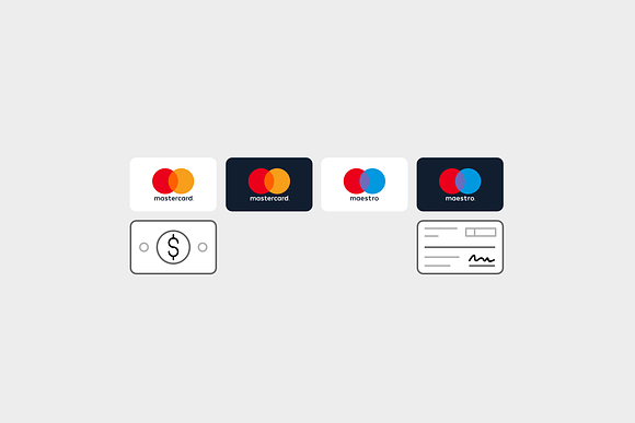 Modern Payment Method Icons in Credit Card Icons - product preview 1