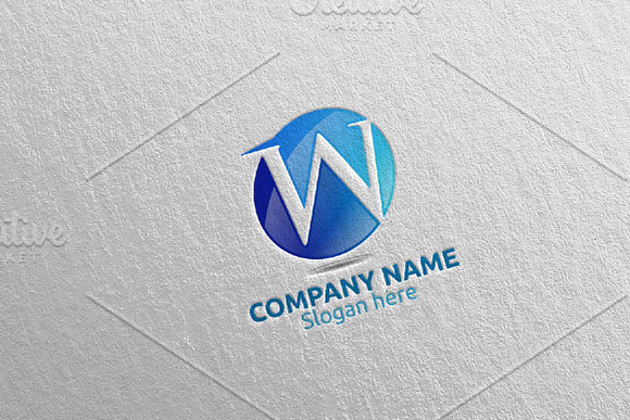 Letter W Logo Design 30 in Logo Templates - product preview 3