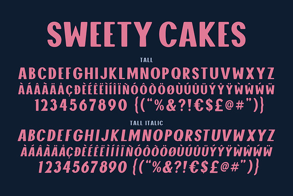 Sweety Cakes Font Family in Display Fonts - product preview 7