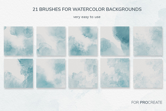 Procreate watercolor brush set in Add-Ons - product preview 2