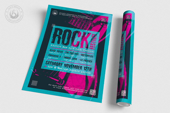 Indie Rock Flyer Template V10 in Flyer Templates - product preview 2