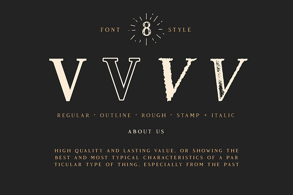 Vendeur Vintage Font Family + Extras in Serif Fonts - product preview 2