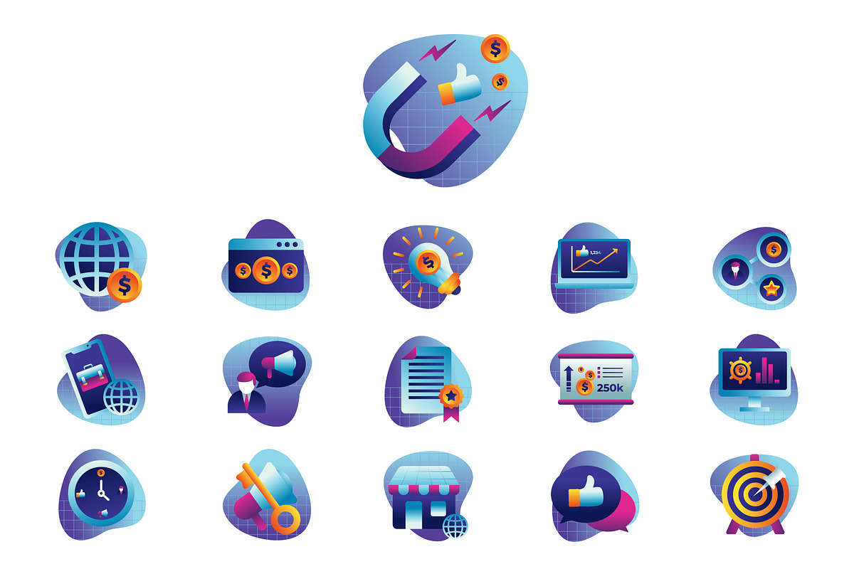 Online Marketing Icons in Icons - product preview 8