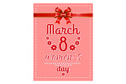 Greeting Postcard 8 March, Womens
