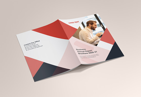 Modern annual report brochure in Brochure Templates - product preview 1