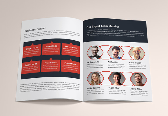 Modern annual report brochure in Brochure Templates - product preview 4