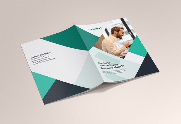 Modern annual report brochure in Brochure Templates - product preview 6