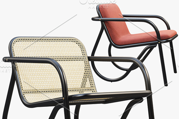 N. 200 lounge chairs 3d model