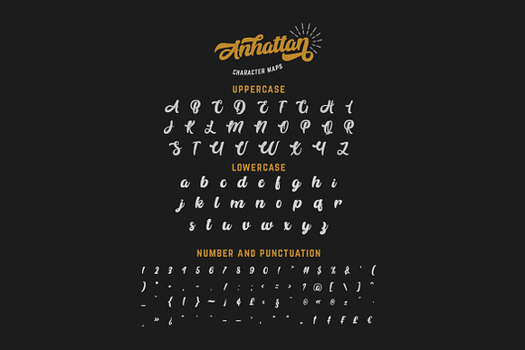 Anhattan - Retro Bold Script Font in Script Fonts - product preview 12