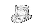 Top hat cylinder sketch vector