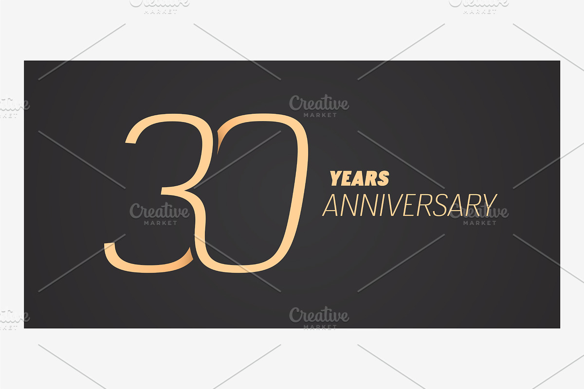 30 years anniversary vector icon in Illustrations - product preview 8